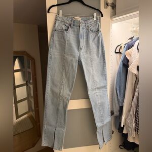 Abercrombie & Fitch Light Wash Straight Leg Jeans